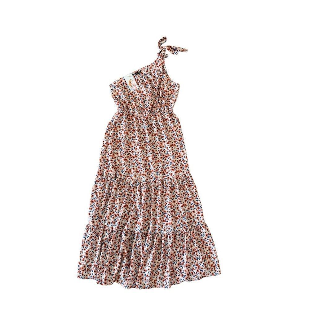 Pretty Garden NWT Women’s Floral One-Shoulder Dress Size  Medium